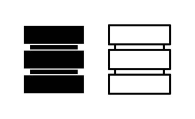 Database icon vector for web and mobile app. database sign and symbol