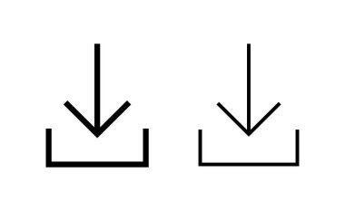 Download icon vector for web and mobile app. Download sign and symbol
