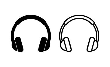 Headphone icon vector for web and mobile app. headphone sign and symbol