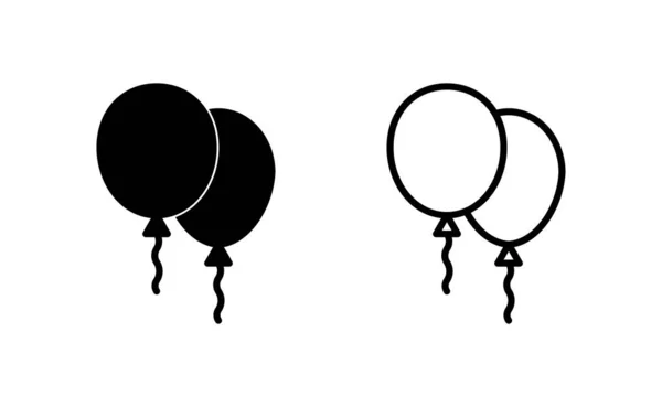 Web Mobil Uygulama Için Balon Simgesi Vektörü Parti Balonu Işareti — Stok Vektör