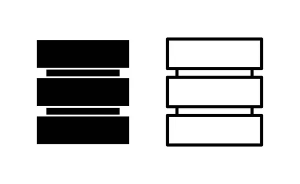 Database Icon Vector Web Mobile App Database Sign Symbol — Image vectorielle