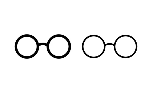 Glasses Icon Vector Web Mobile App Glasses Sign Symbol — ストックベクタ