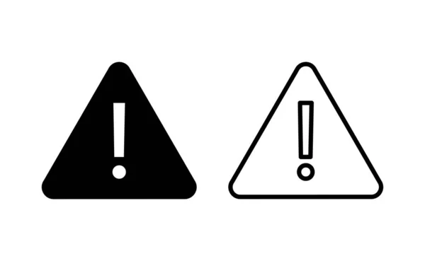 Exclamation Danger Sign Web Mobile App Attention Sign Symbol Hazard — Stockvektor