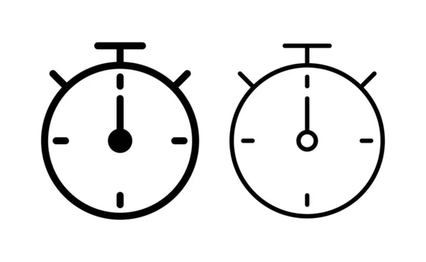 Chronomètre Icône Vecteur Pour Web Application Mobile Signe Symbole Minuterie — Image vectorielle