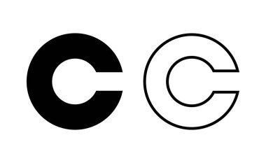 Copyright icon vector for web and mobile app. copyright sign and symbol