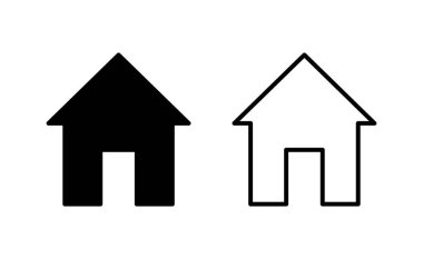 Web ve mobil uygulama için ev simgesi vektörü. Ev işareti ve sembol