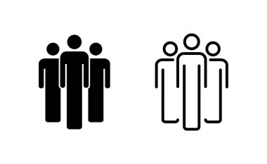 Web ve mobil uygulama için insan simgesi. İmza ve sembol. Kullanıcı Simgesi vektörü