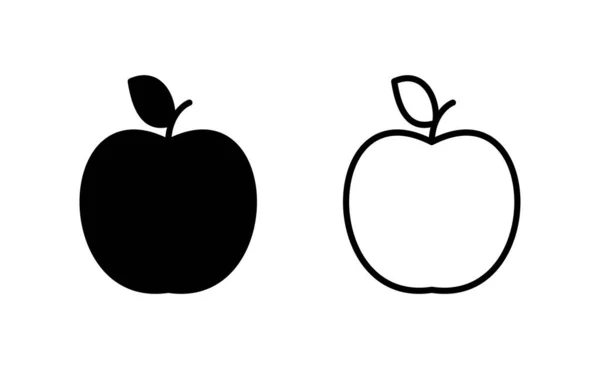 Apple Ikona Vektor Pro Webové Mobilní Aplikace Značka Apple Symboly — Stockový vektor