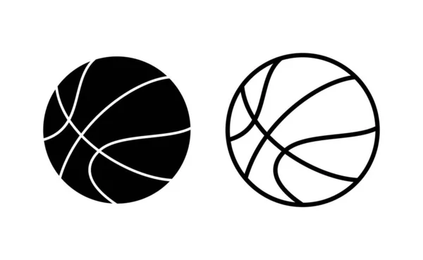 Basketball Icon Vector Web Mobile App Basketball Ball Sign Symbol — Stockvector