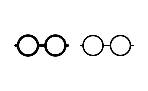 Glasses Icon Vector Web Mobile App Glasses Sign Symbol — Archivo Imágenes Vectoriales