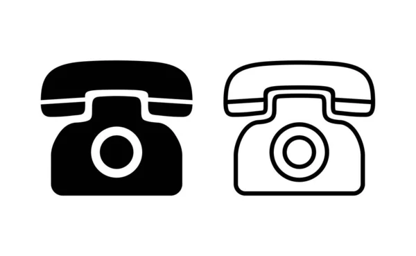 Telefoon Icoon Vector Voor Web Mobiele App Telefoon Symbool — Stockvector