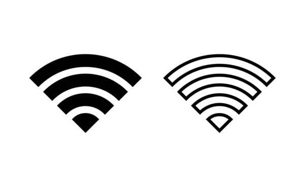 Web Mobil Uygulama Için Wifi Simgesi Vektörü Şaret Işareti Sembol — Stok Vektör