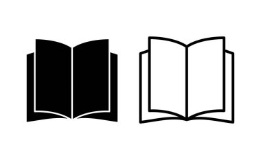 Book icon vector for web and mobile app. open book sign and symbol. ebook icon