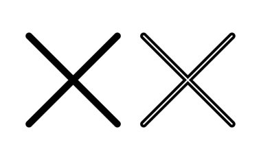 Close icon vector for web and mobile app. Delete sign and symbol. cross sign