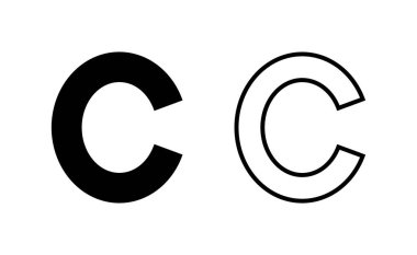 Copyright icon vector for web and mobile app. copyright sign and symbol