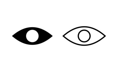 Eye icon vector for web and mobile app. Eye sign and symbol. Look and Vision icon. 