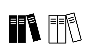 Web ve mobil uygulama için kütüphane simgesi vektörü. eğitim işareti ve sembol