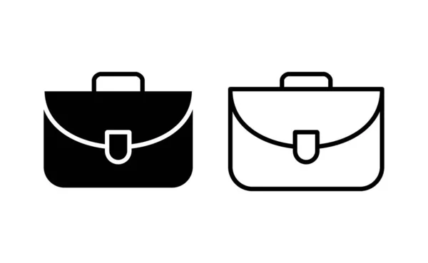 Briefcase Icon Vector Web Mobile App Suitcase Sign Symbol Luggage — 스톡 벡터