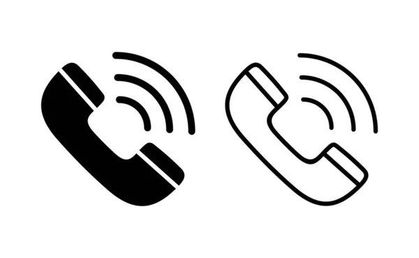 Call Icon Vector Web Mobile App Telephone Sign Symbol Phone — Stock Vector