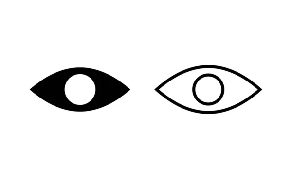 Eye Icon Vector Web Mobile App Eye Sign Symbol Look — Stok Vektör