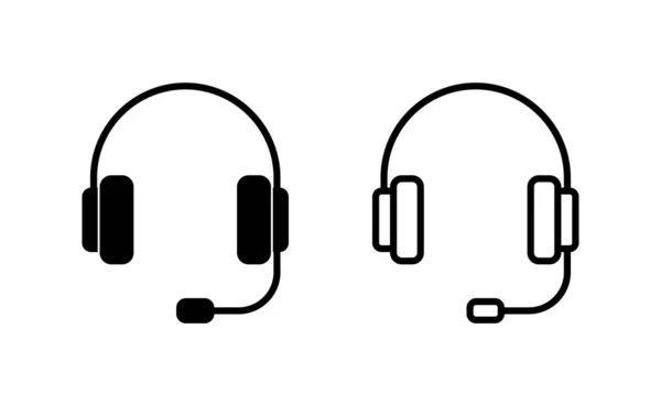 Headphone Icon Vector Web Mobile App Headphone Sign Symbol — Stok Vektör