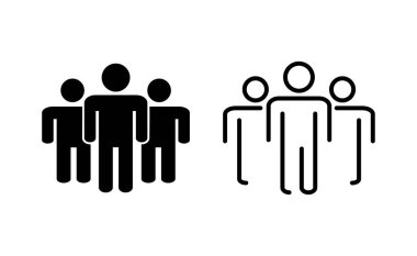 Web ve mobil uygulama için insan simgesi. İmza ve sembol. Kullanıcı Simgesi vektörü