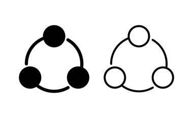 Web ve mobil uygulama için simge vektörünü paylaş. İşaret ve sembol paylaşımı