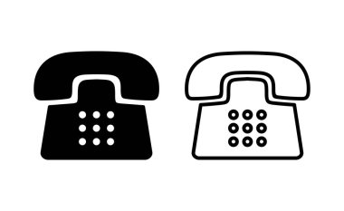 Web ve mobil uygulama için telefon simgesi vektörü. telefon işareti ve sembol