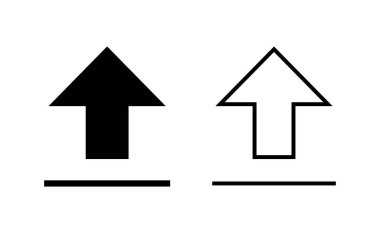 Web ve mobil uygulama için simge vektörü yükle. veri işareti ve sembolü yükle