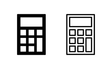 Calculator icon vector for web and mobile app. Accounting calculator sign and symbol.
