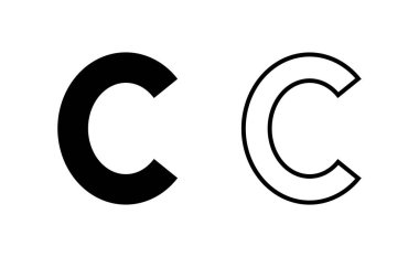 Copyright icon vector for web and mobile app. copyright sign and symbol