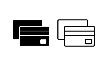 Credit card icon vector for web and mobile app. Credit card payment sign and symbol