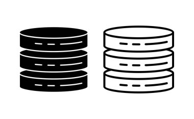 Database icon vector for web and mobile app. database sign and symbol