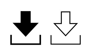 Download icon vector for web and mobile app. Download sign and symbol