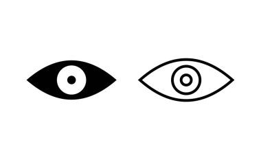 Eye icon vector for web and mobile app. Eye sign and symbol. Look and Vision icon. 