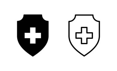 Health insurance icon vector for web and mobile app. Insurance document sign and symbol