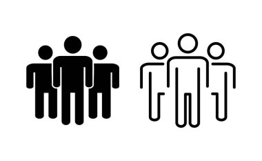 Web ve mobil uygulama için insan simgesi. İmza ve sembol. Kullanıcı Simgesi vektörü