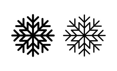 Web ve mobil uygulama için kar simgesi vektörü. kar tanesi işareti ve sembol