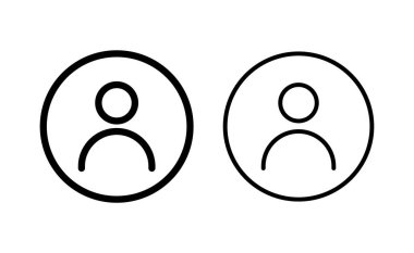 Web ve mobil uygulama için kullanıcı simgesi vektörü. İmza ve sembol. insanlar simgesi. 