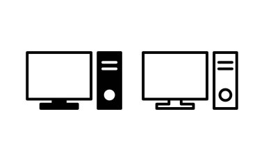 Computer icon vector for web and mobile app. computer monitor sign and symbol