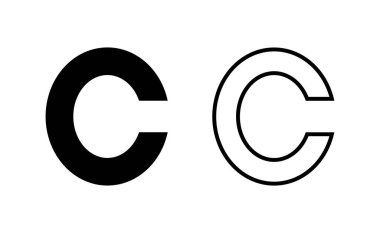 Copyright icon vector for web and mobile app. copyright sign and symbol