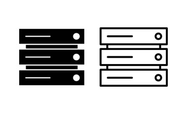 Database icon vector for web and mobile app. database sign and symbol