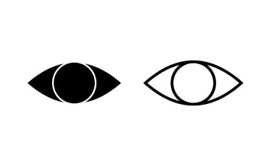 Eye icon vector for web and mobile app. Eye sign and symbol. Look and Vision icon. 