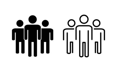 Web ve mobil uygulama için insan simgesi. İmza ve sembol. Kullanıcı Simgesi vektörü