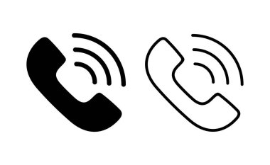 Call icon vector for web and mobile app. telephone sign and symbol. phone icon. contact us 