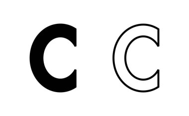 Copyright icon vector for web and mobile app. copyright sign and symbol