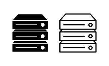 Database icon vector for web and mobile app. database sign and symbol