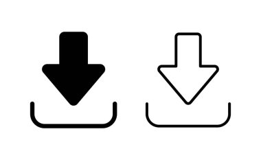 Download icon vector for web and mobile app. Download sign and symbol