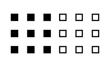 Web ve mobil uygulama için menü simgesi vektörü. Web menü işareti ve sembol. Hamburger menüsü sembolü