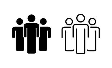 Web ve mobil uygulama için insan simgesi. İmza ve sembol. Kullanıcı Simgesi vektörü